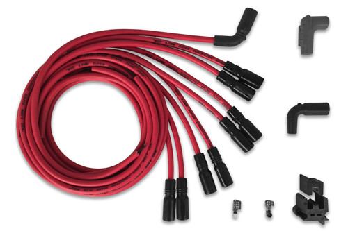 Msd Ignition Gm Lt1 Red Super Conductor Spark Plug Wire Set With Straight Boot