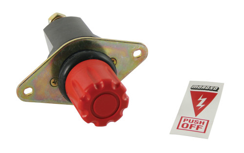 Moroso Disconnect Switch - Red - Push To Disconnect