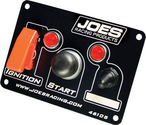 Joes Racing Products Switch Panel - Ignition, Start & Single Accessory With Lights