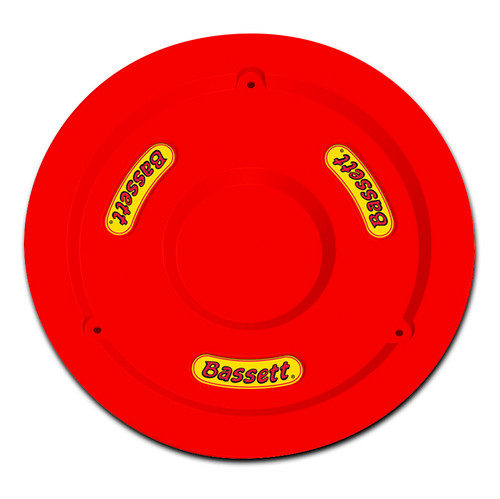 Bassett Wheel Cover 15In Red Fluorescent