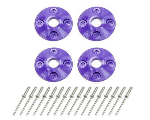 DOMINATOR RACING PRODUCTS Dominator Racing Products Scuff Plate Plastic 4Pk Purple 