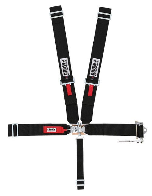 Crow Enterprizes Seat Belts Ratchet On Left 3In Belts All Wrap