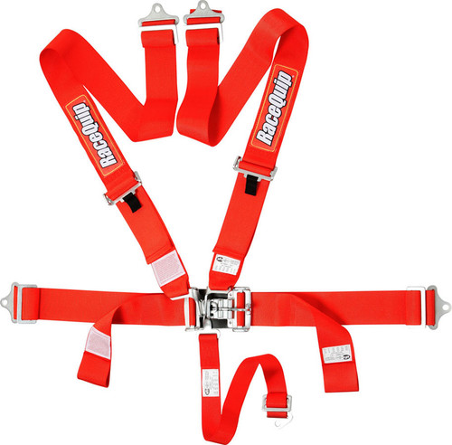 Racequip Red Latch & Link 5-Point Harness