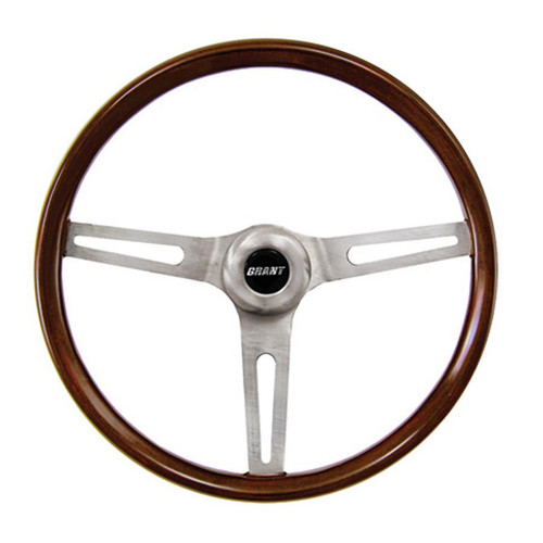 GRANT Grant Classic Gm 14-1/2" Genuine Mahogany Steering Wheel 