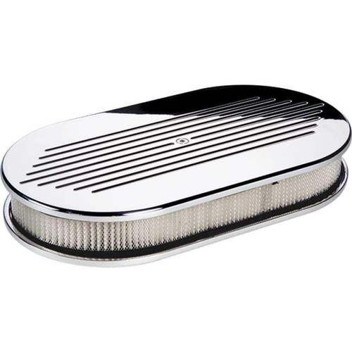BILLET SPECIALTIES Billet Specialties Oval Ball Milled Air Cleaner - Large Size 