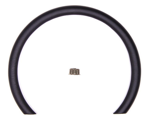 BILLET SPECIALTIES Billet Specialties D-Shaped Half Wrap Ring - 14" Black Leather 