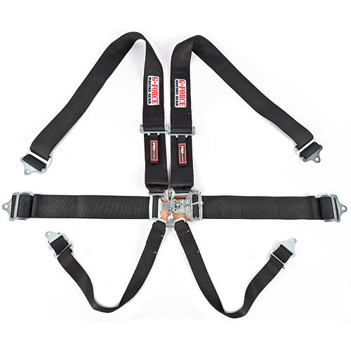 G-Force 6Pt Harness Set L&L Black Indiv Shldr