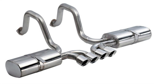 CORSA PERFORMANCE Corsa Performance 97-04 C5 Corvette Sport Axleback System - Tigershark Polished Tips 