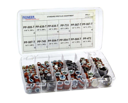 Pioneer Pipe Plug Assortment Kit - Standard