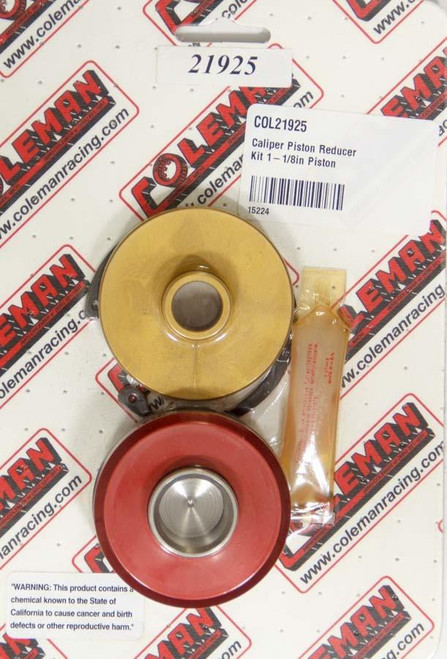 COLEMAN MACHINE Coleman Machine Caliper Piston Reducer Kit 1-1/8In Piston 