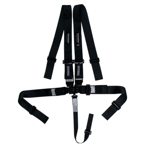 Ultra Shield Harness 5Pt Black Indiv Shoulder Sprint Pull-Dwn