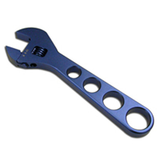Racing Power Co-Packaged 9In Adjustable Aluminum Wrench Blue