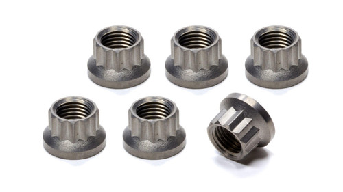 KING RACING PRODUCTS King Racing Products Torque Tube Nut Set 12Pt Titanium 6Pk 