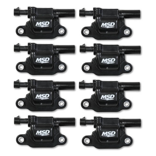 MSD IGNITION Msd Ignition 14+ Gm Lt Direct Injection Black Square Ignition Coils - 8 Pack 