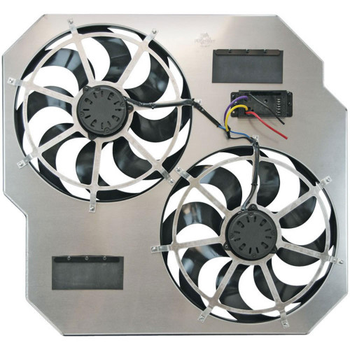 FLEX-A-LITE Flex-A-Lite Fan Electric 15In Dualsh Rouded Puller Controls 