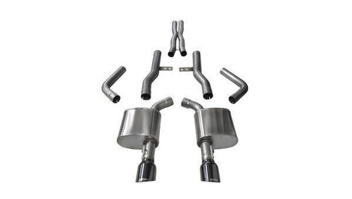 CORSA PERFORMANCE Corsa Performance 15-22 Dodge Charger 6.2L Xtreme Catback System - Black Tips 