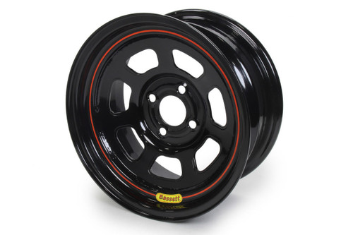 BASSETT Bassett 15X7 4X4.25 4In Bs D-Hole Lite Black 