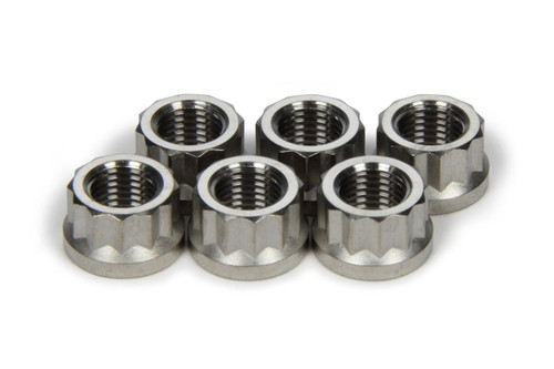 Ti22 PERFORMANCE Ti22 Performance Torque Tube Nut Set 6Pcs Titanium 12Pt 