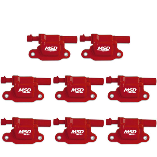 MSD IGNITION Msd Ignition 05-13 Gm Ls Engines Red Ignition Coils - 8 Pack  MSD IGNITION Msd Ignition 05-13 Gm Ls Engines Red Ignition Coils - 8 Pack
