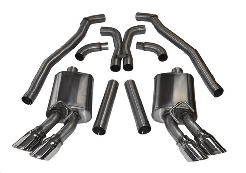 CORSA PERFORMANCE Corsa Performance 12-15 Camaro Zl1 Coupe Sport Catback System - Polished Tips  CORSA PERFORMANCE Corsa Performance 12-15 Camaro Zl1 Coupe Sport Catback System - Polished Tips