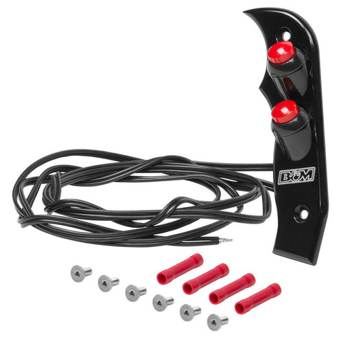  B&M Magnum Grip Side Plate With Two 12V Buttons 