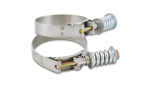 VIBRANT PERFORMANCE Vibrant Performance Stainless Spring Loaded T-Bolt Clamps 3.53-3.83 