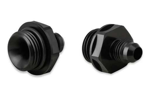 EARLS Earls 6An Oil Cooler Adapter 2Pk - Black 