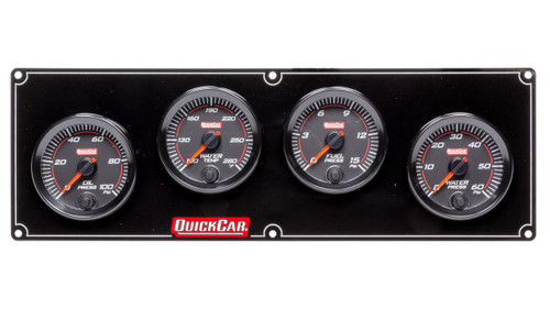 QUICKCAR RACING PRODUCTS Quickcar Racing Products Redline 4 Gauge Panel Op/Wt/Fp/Wp 