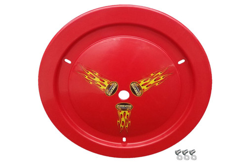 DOMINATOR RACING PRODUCTS Dominator Racing Products Wheel Cover Dzus-On Red 1012-D-Rd 