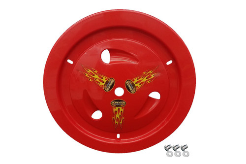 DOMINATOR RACING PRODUCTS Dominator Racing Products Wheel Cover Dzus-On Red Real Style 1007-D-Rd 