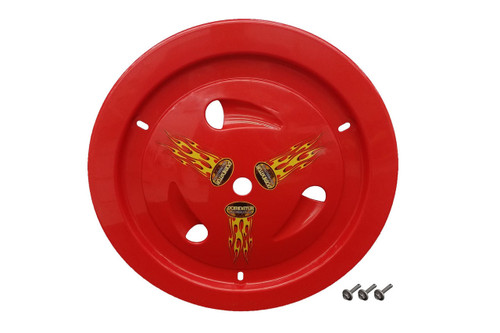 DOMINATOR RACING PRODUCTS Dominator Racing Products Wheel Cover Bolt-On Red Real Style 1007-B-Rd 