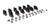 COMP CAMS Comp Cams Sbc Mag-Roller Rocker Arms 3/8 Stud/1.52 Ratio 1412-12 