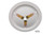 Dominator Racing Products Wheel Cover Dzus-On White 1012-D-Wh