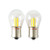  Retrobright HLED25 1156  LED Bulbs Red Pair 