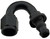 FRAGOLA Fragola 215012-BL Hose Fitting #12 150 Deg Push Lock Black 
