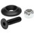  Allstar Performance ALL18680-50 Countersunk Bolt Kit Black 50pk 