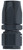 FRAGOLA Fragola 100110-BL Hose Fitting #10 Straight Black FRG100110-BL 