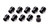 FRAGOLA Fragola 481903-BL-10 #3 Alum Tube  Sleeves (10pk) Black 