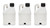 FLO-FAST Flo-Fast 50103-3 Utility Container White (Case of 3) Stackable 