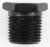 FRAGOLA Fragola 493302-BL 1/4 MPT Hex Pipe Plug Black 