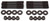 EDELBROCK Edelbrock 6009 Rocker Shaft Stud Kit for 60059/60089 Heads 