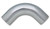 VIBRANT PERFORMANCE Vibrant Performance 2887 2.25In O.D. Aluminum 90 Degree Bend - Polished 