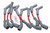 HOLLEY Holley 561-102 LS 6.2L Spark Plug Wire Set 45-Deg Red 