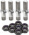  Allstar Performance ALL17026 Steering Stud Kit Titanium 