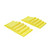  The Rag Company 51616-E-300-YEL 16x16 EDGELESS Microfiber Towel Yellow QTY 1 