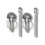 Sparco Silver Hood Pins