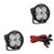  Baja Designs Squadron-R Pro Black Led Auxiliary Wide Cornering Light Pod Pair - Clear Lens 