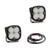  Baja Designs Squadron Sport Black Led Auxiliary Work/Scene Light Pod Pair - Clear Lens 
