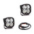  Baja Designs Squadron Sport Black Led Auxiliary Driving/Combo Light Pod Pair - Clear Lens 