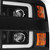  Alpharex 15-19 Chevrolet Silverado 2500Hd/3500Hd Pro-Series Halogen Projector Headlights - Jet Black 